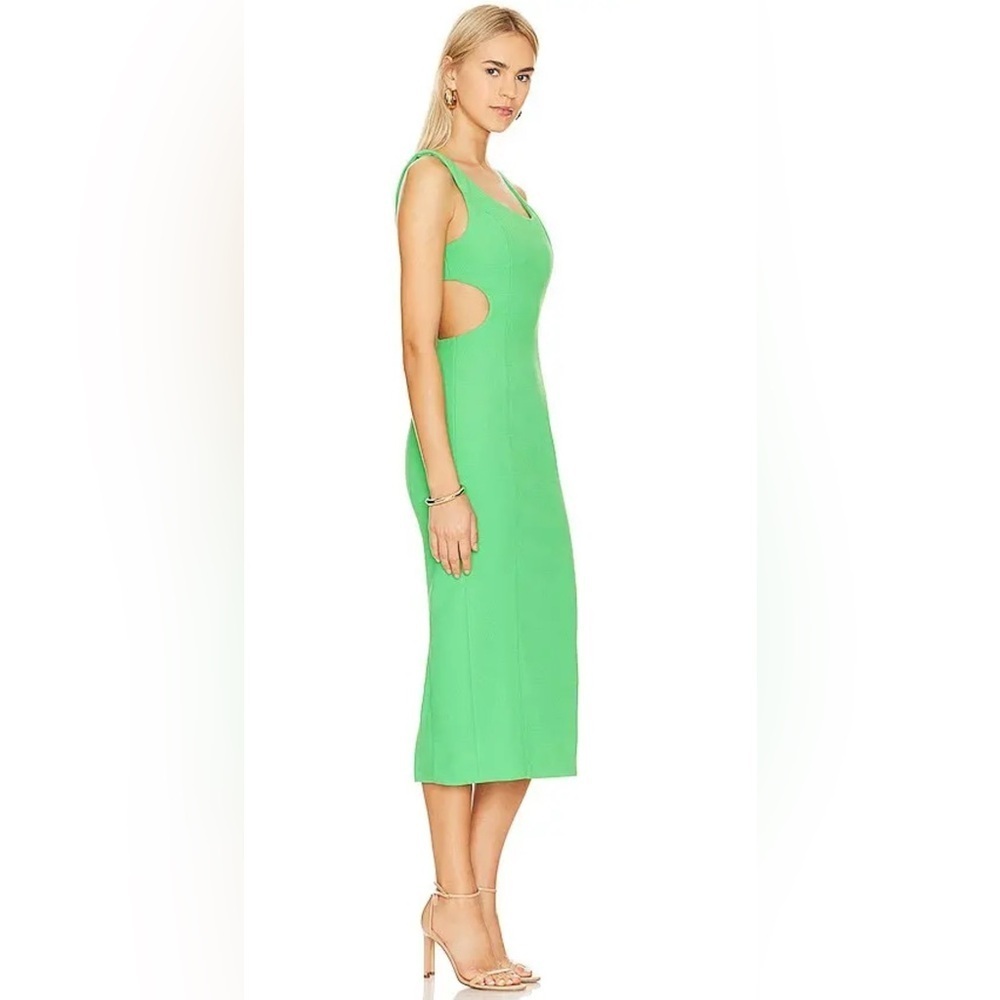 MISHA COLLECTION Coretta Bonded Midi green Dress sz XL